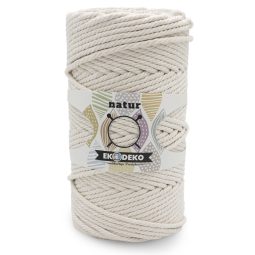 Makramee Garn Natur 5mm 100 & 200m